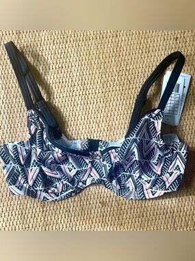 Freya Swimwear Sphinx Underwired Plunge Bikini Top in Midnight Ember